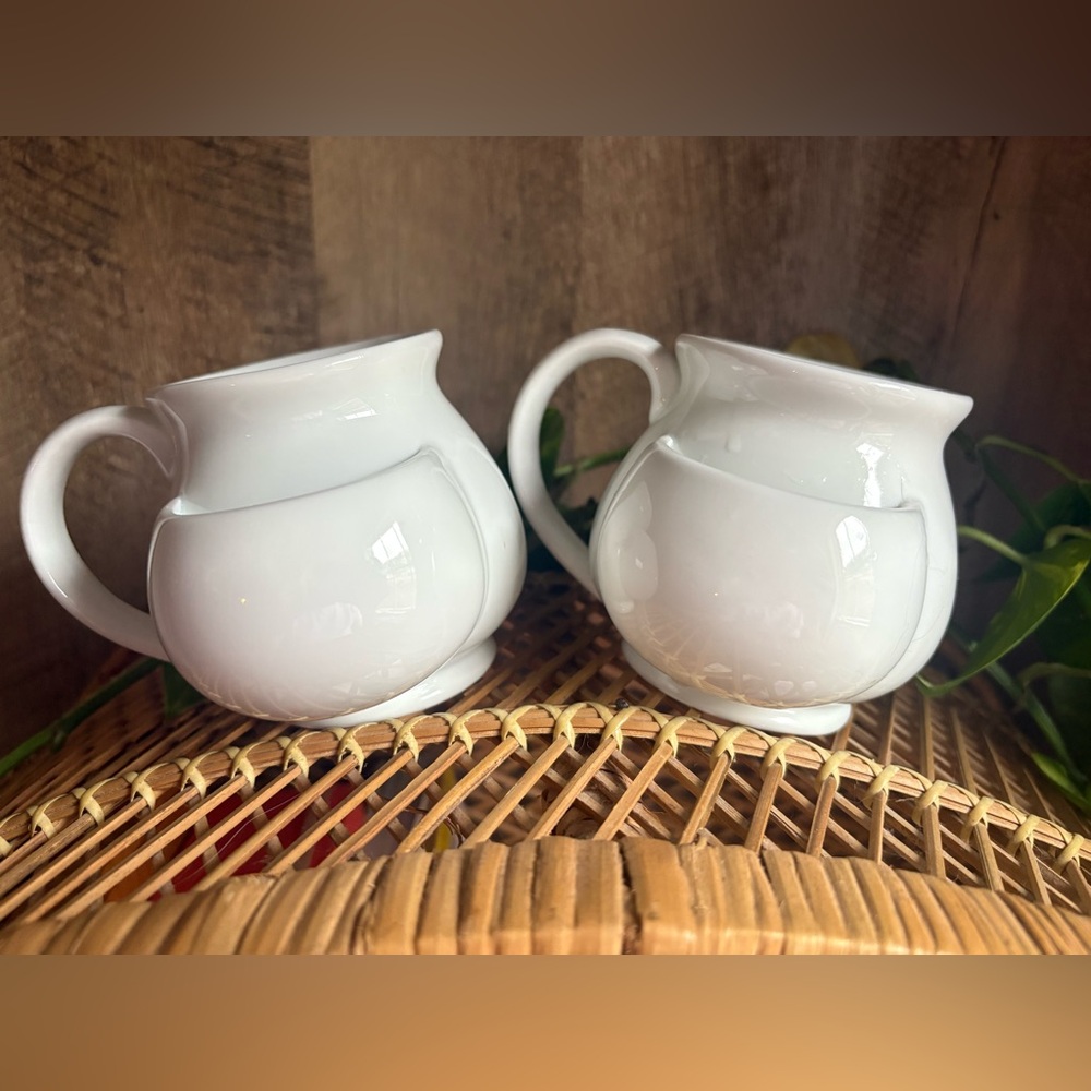 Elegant White Ceramic Tea cups